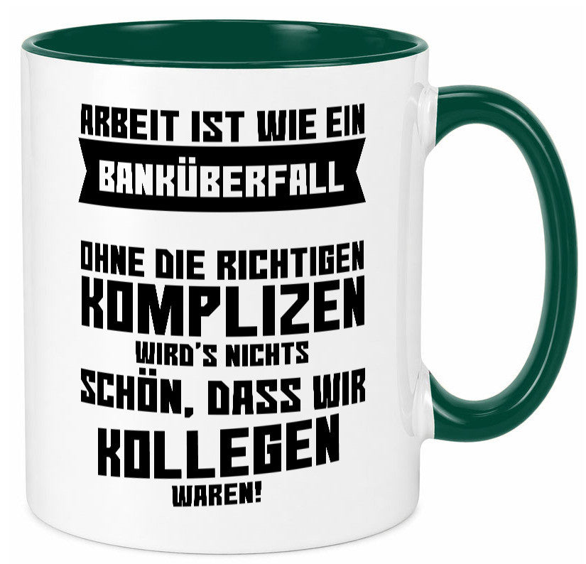 Arbeit | Kollegen Komplizen Jobwechsel Abschied Büro lustiger Spruch Geschenk