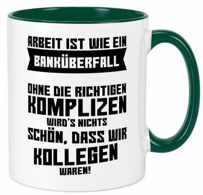 Arbeit | Kollegen Komplizen Jobwechsel Abschied Büro lustiger Spruch Geschenk