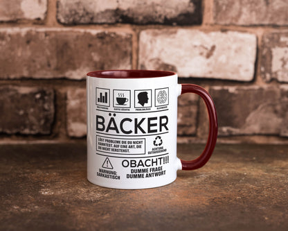 Achtung Probleme Bäcker | Bäckerei Backen Konditor Geschenk Humor Geschenkidee