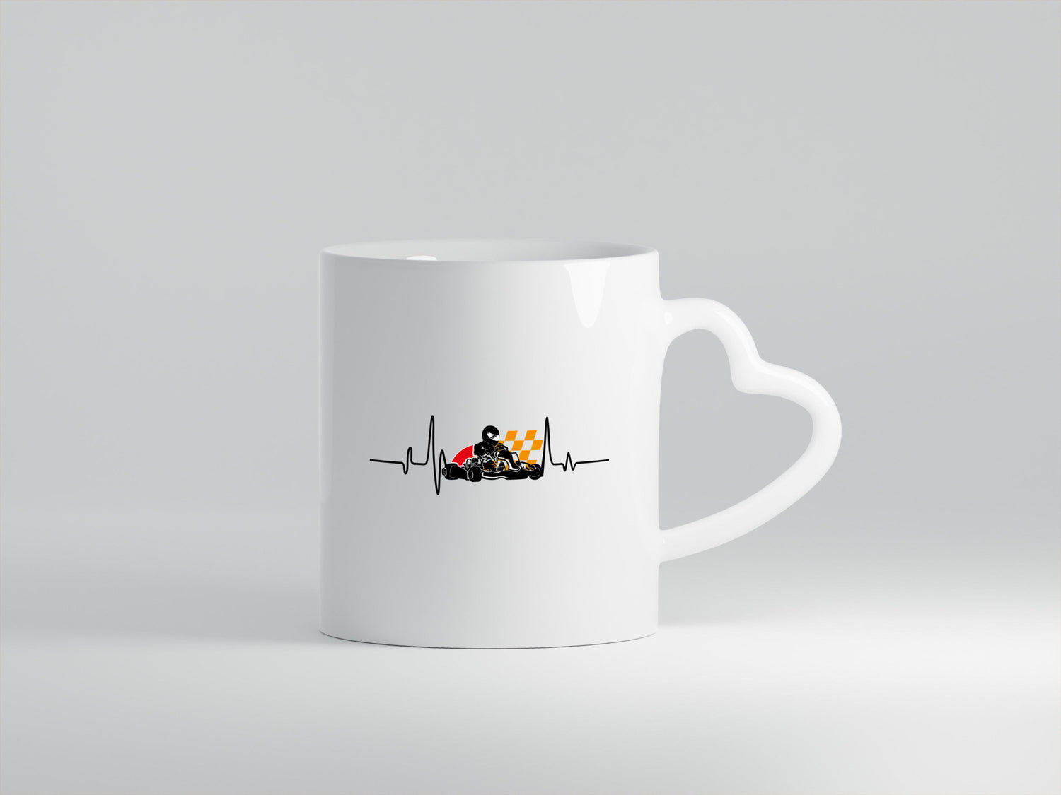 Go Kart Herzschlag | Kartsport Fan Fahrer Motor Geschenk Humor Geschenkidee