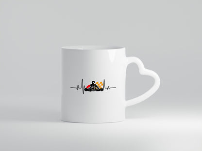 Go Kart Herzschlag | Kartsport Fan Fahrer Motor Geschenk Humor Geschenkidee