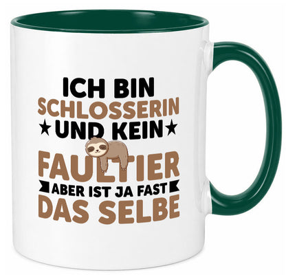 Ich bin kein Faultier: Schlosserin | Schlosserei v2 lustig Tierliebhaber Humor