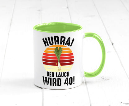 Hurra der lauch wird 40 | 40. Geburtstag Ehrentag Geschenk Geschenkidee