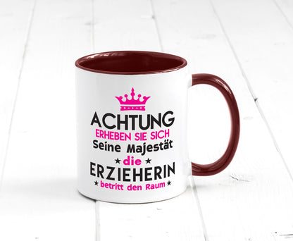 Seine Majestät Erzieherin | Pädagogin Schule Humor Geschenkidee Tasse