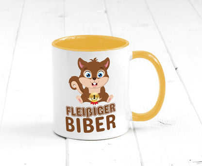 Fleißiger Biber | Motiv Tasse Kinder Geburtstag lustig Geschenkidee Geschenk
