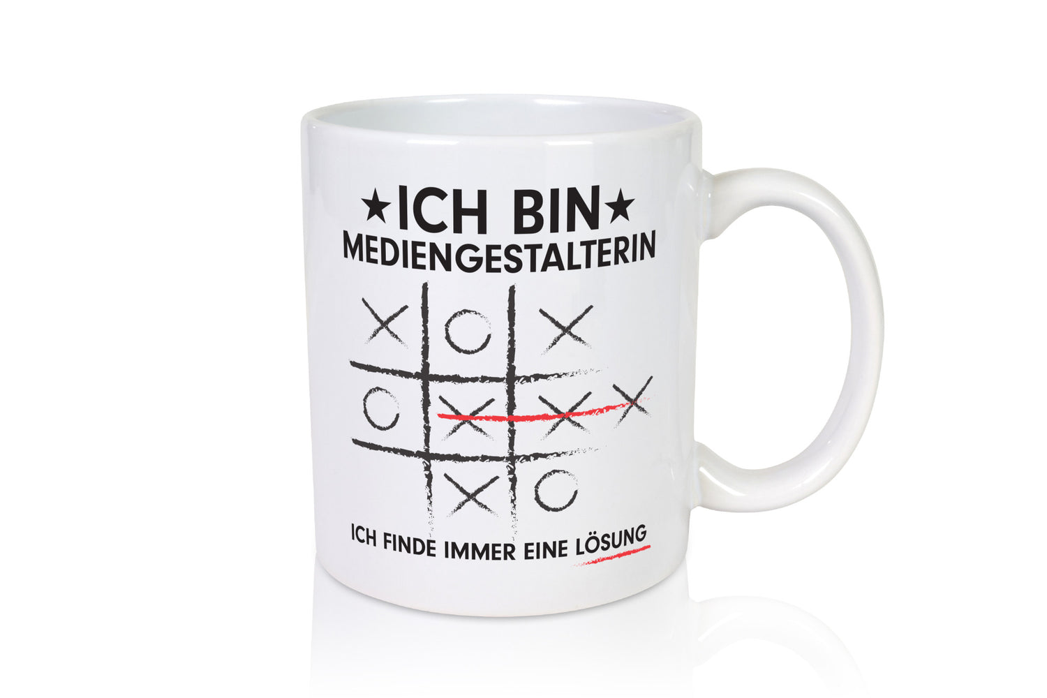 Löse Probleme: Mediengestalterin | Medien Geschenkidee Humor Tasse