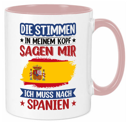 Spanien | Urlaub Stimmen in meinem Kopf Traumland v2 lustiger Spruch Geschenk