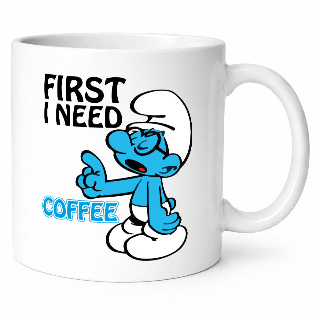 I need a Coffee v2 lustiger Spruch Geschenk Humor Geschenkidee Tasse
