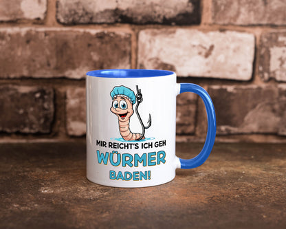 Mir reichts ich geh Würmer Baden | Angler Angeln Geschenk Humor Geschenkidee