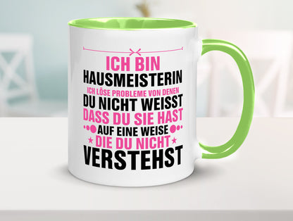 Löse Probleme: Hausmeisterin | Hauswart v2 Geschenk Humor Geschenkidee lustiger