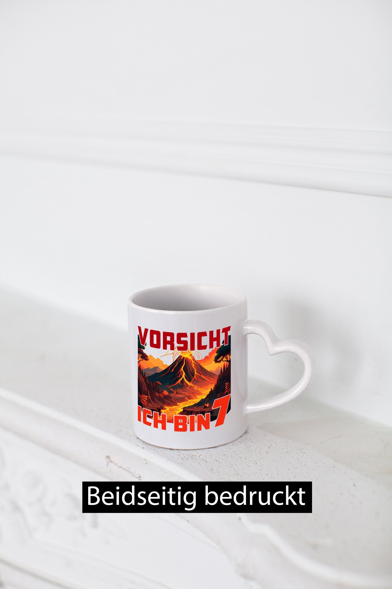 7. Geburtstag | 7 Jahre Vulkanausbruch Vulkan lustig Geschenkidee Geschenk Tasse