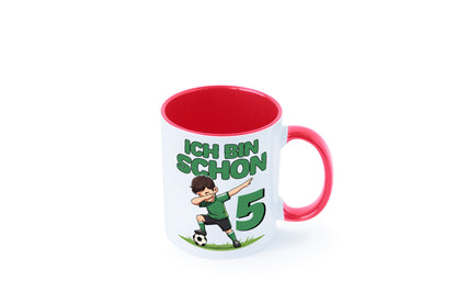 5. Geburtstag | 5 Jahre Fußballer lustiger Spruch Geschenk Geschenkidee Tasse