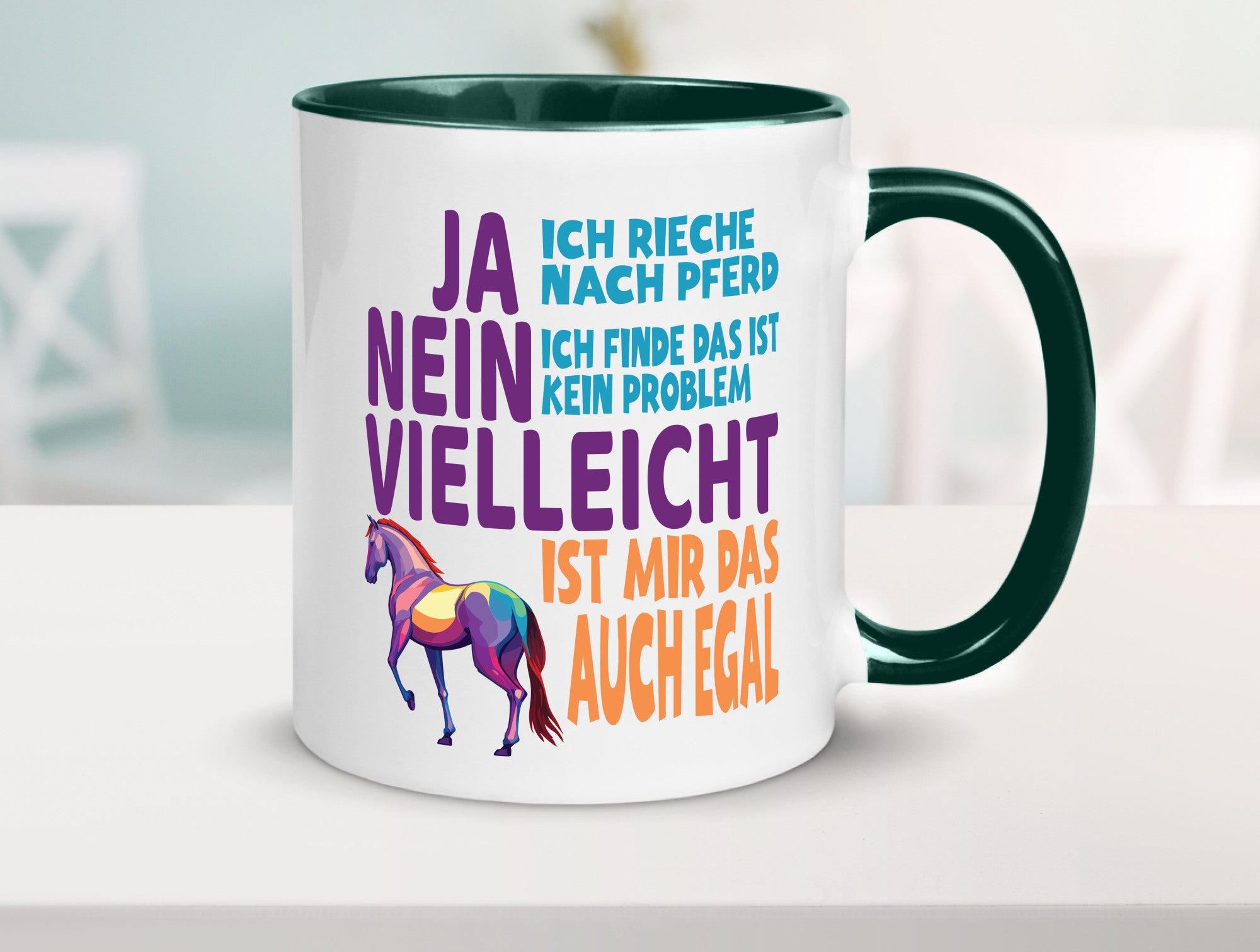 Ja ich Rieche nach Pferd | Reiten Pferdestall lustiger Spruch Geschenk Humor