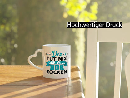 Der tut nix will nur Zocken | Gamer Zocker lustig Humor Geschenkidee Geschenk