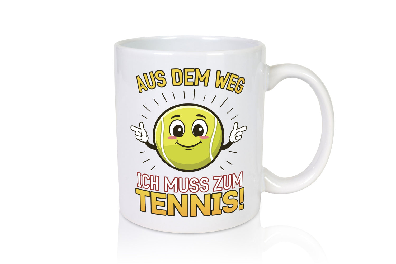 Aus dem weg ich muss zum Tennis | Tennisspieler Humor Geschenkidee Tasse