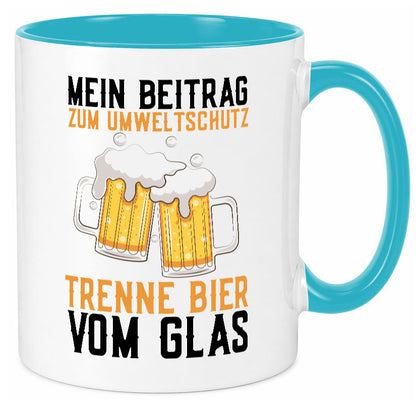Beitrag zum Umweltschutz | Biertrinker Party Pils lustiger Spruch Geschenk