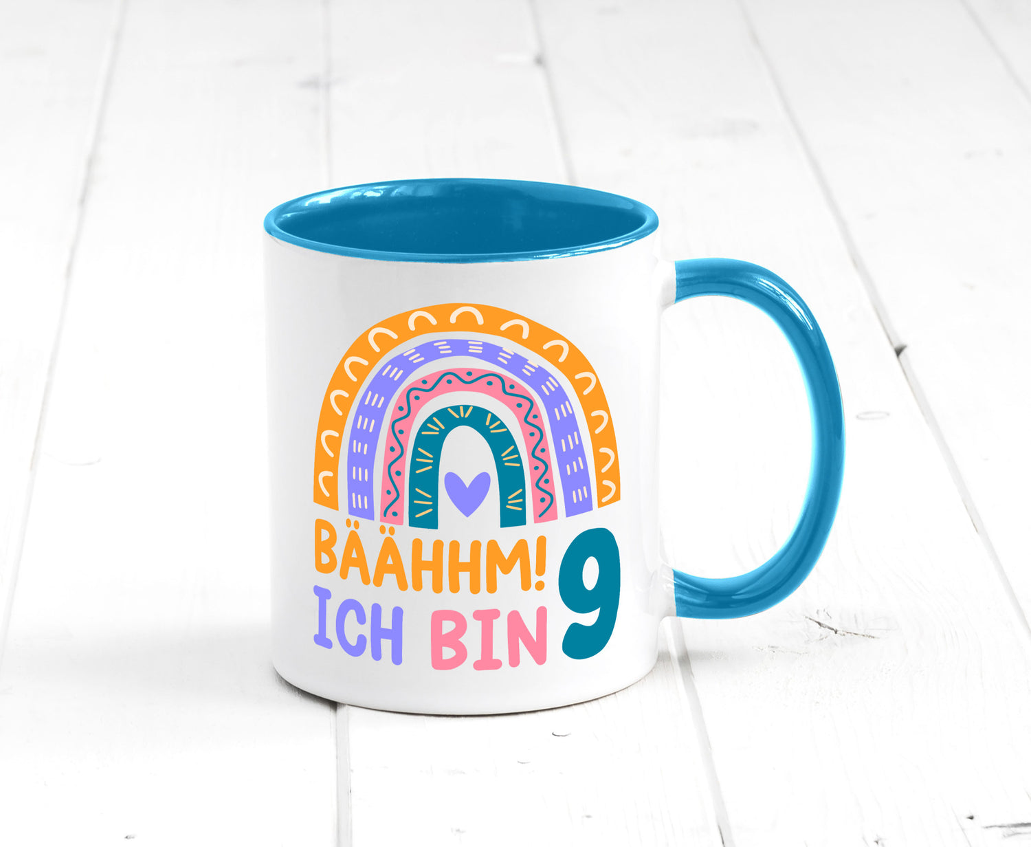 9. Geburtstag | 9 Jahre Regenbogen Bääm Mädchen Geschenk Geschenkidee lustiger