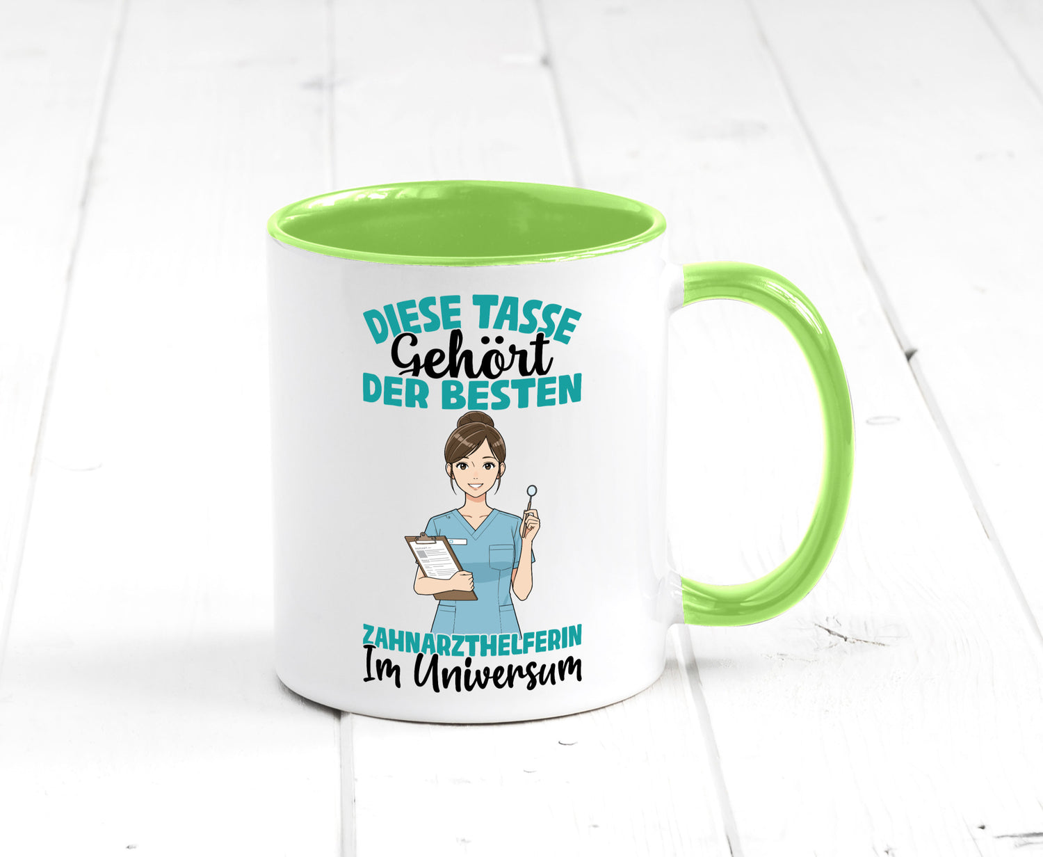 Im Universum: Zahnarzthelferin | Zahnmedizin Humor Geschenkidee Tasse