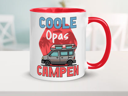 Coole Opas campen | Campingwagen Palmen Geschenk Familie Geschenkidee lustiger