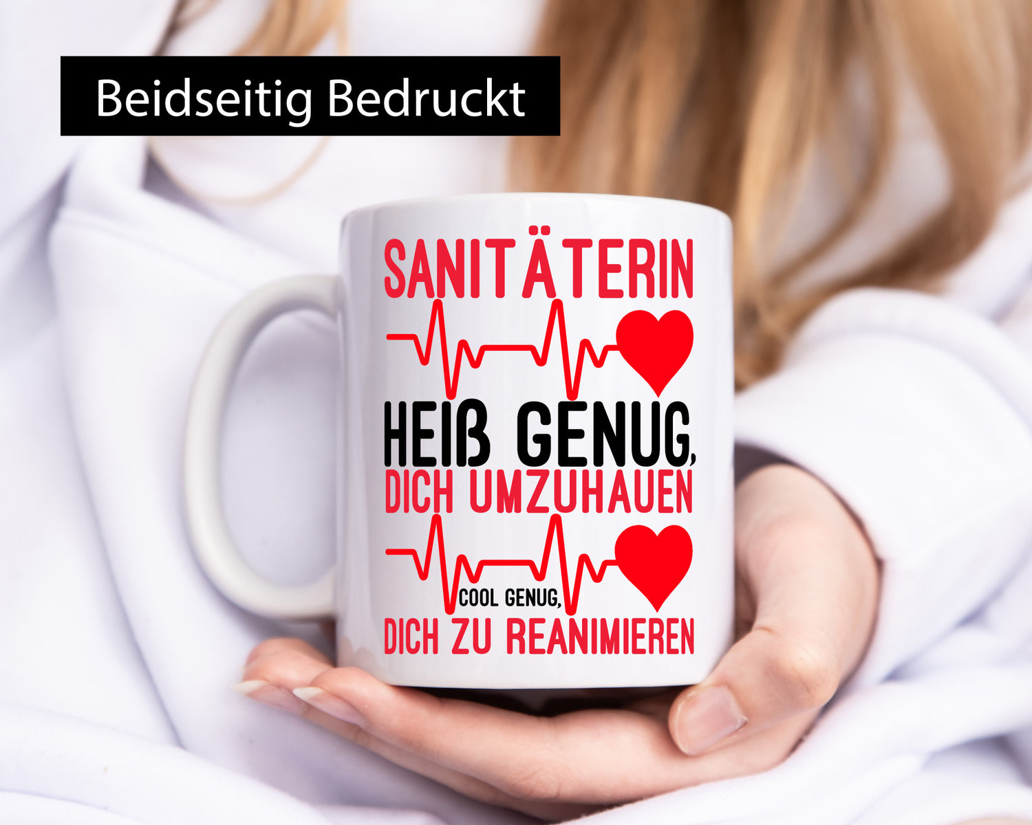 Heiße Sanitäterin | Reanimation Puls Rettungsdienst lustiger Spruch Geschenk