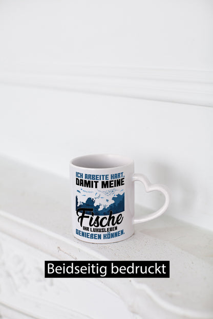 Fische im Aquarium | Fischzüchter Tasse Fisch Hobby Geschenkidee Humor
