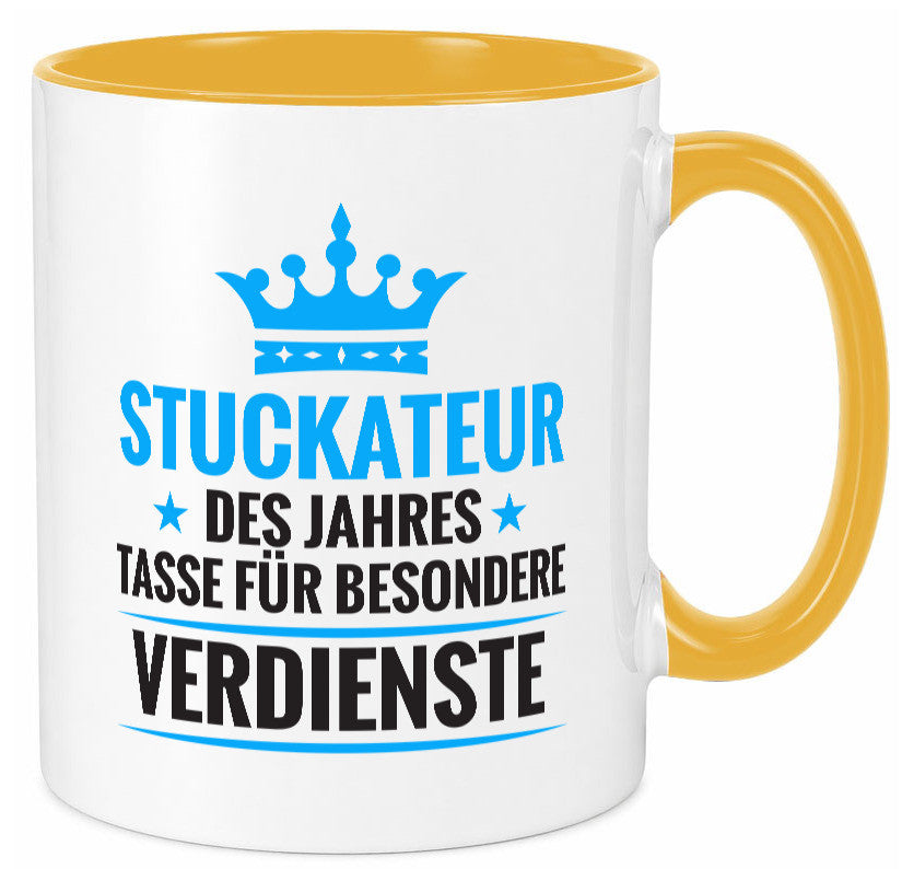 Besonderer Verdienst: Stuckateur | Innenausbau Beruf lustiger Spruch Geschenk