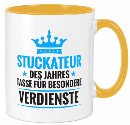 Besonderer Verdienst: Stuckateur | Innenausbau Beruf lustiger Spruch Geschenk