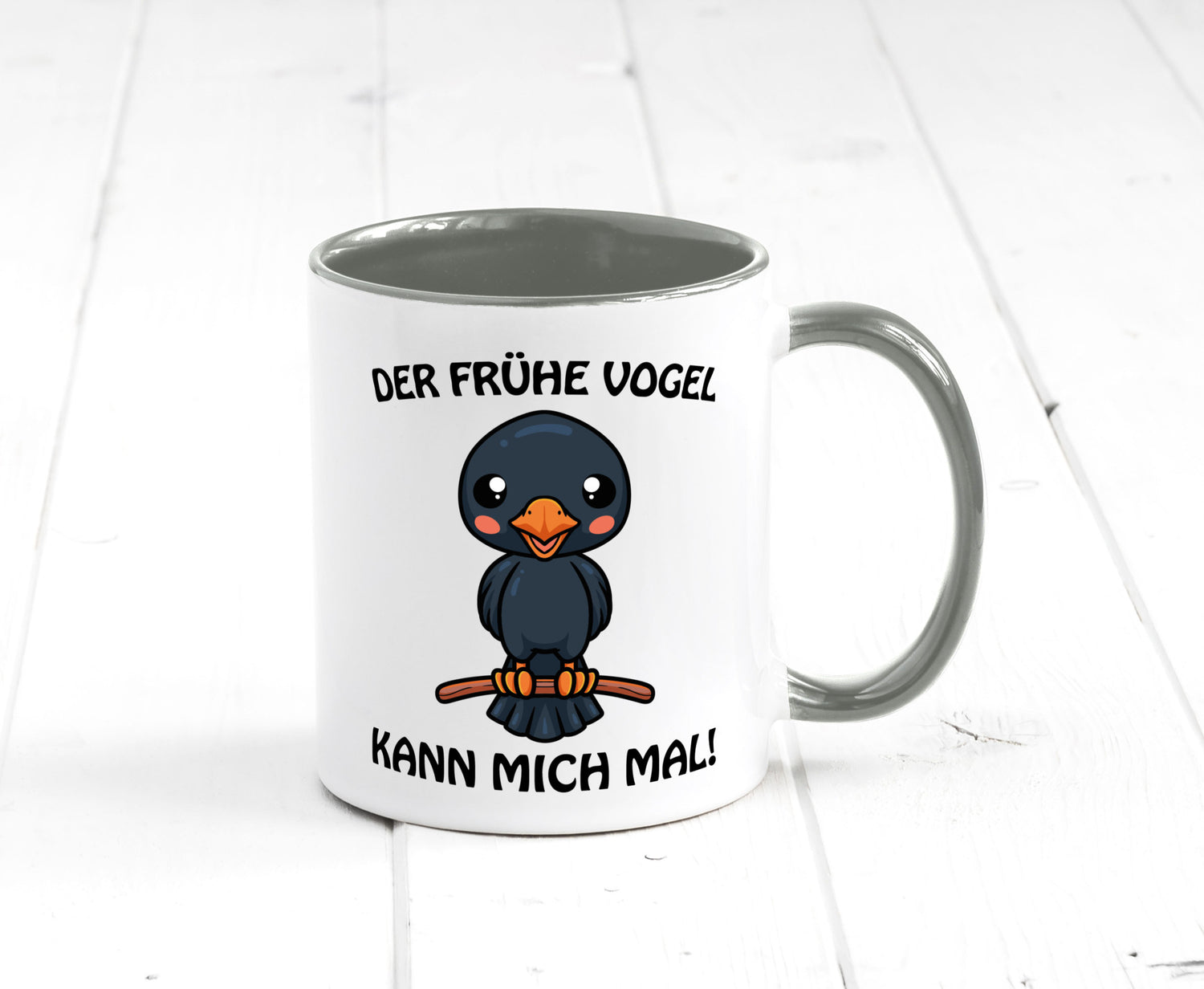 Der Frühe Vogel Humor Geschenkidee Tasse