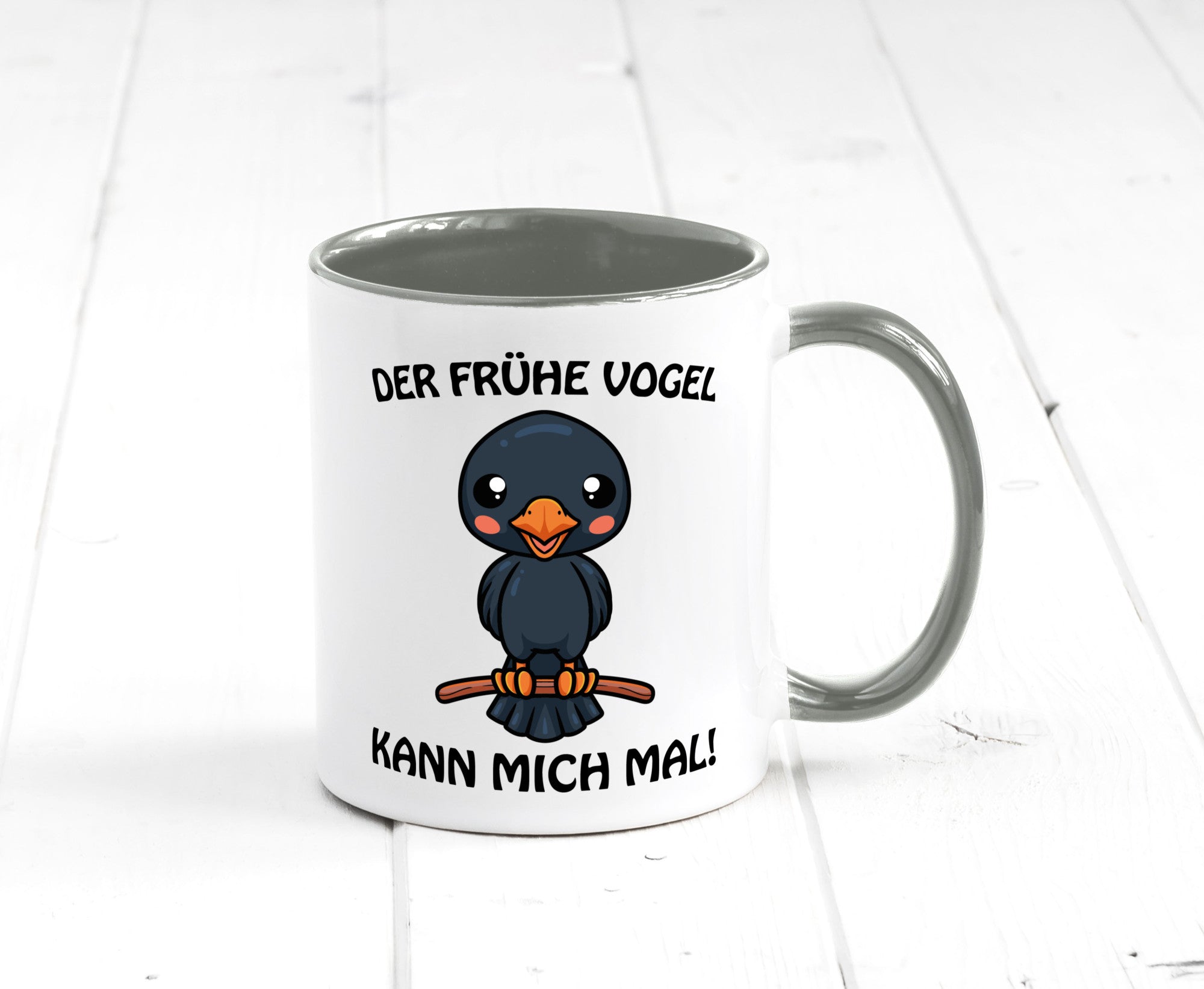 Der Frühe Vogel Humor Geschenkidee Tasse
