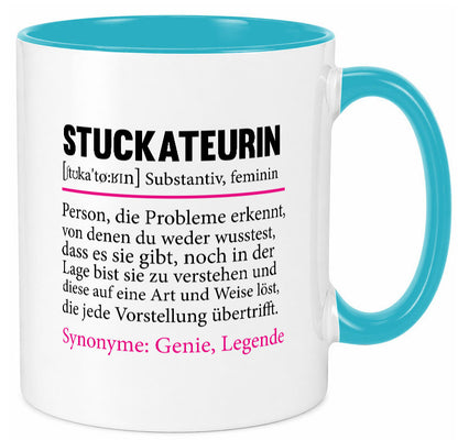 Stuckateurin | Innenausbau Beruf Humor Spruch Arbeit Kollegen Büro Geschenkidee