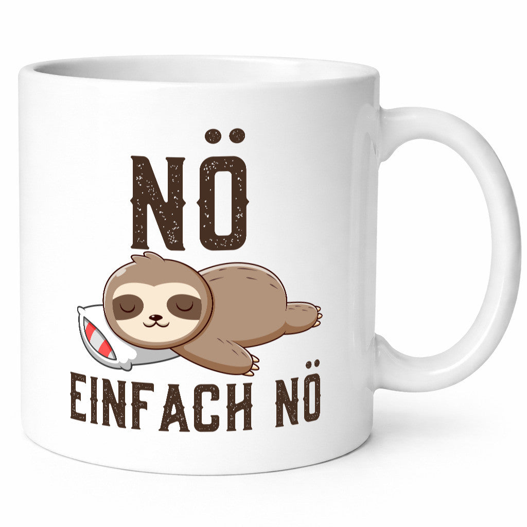 Einfach Nö | Faultier Faulpelz Null Bock Comic Geschenk Tierliebhaber Humor