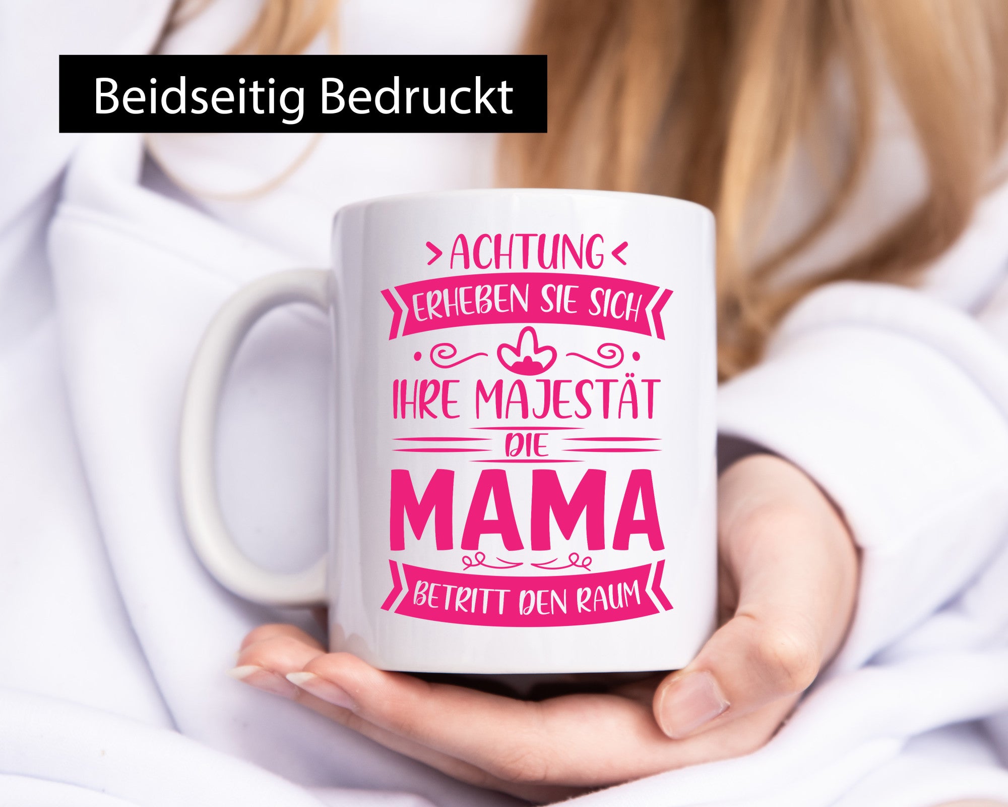 Majestät Mama betritt Raum | Auszeichnung Geschenkidee Familie Humor Tasse