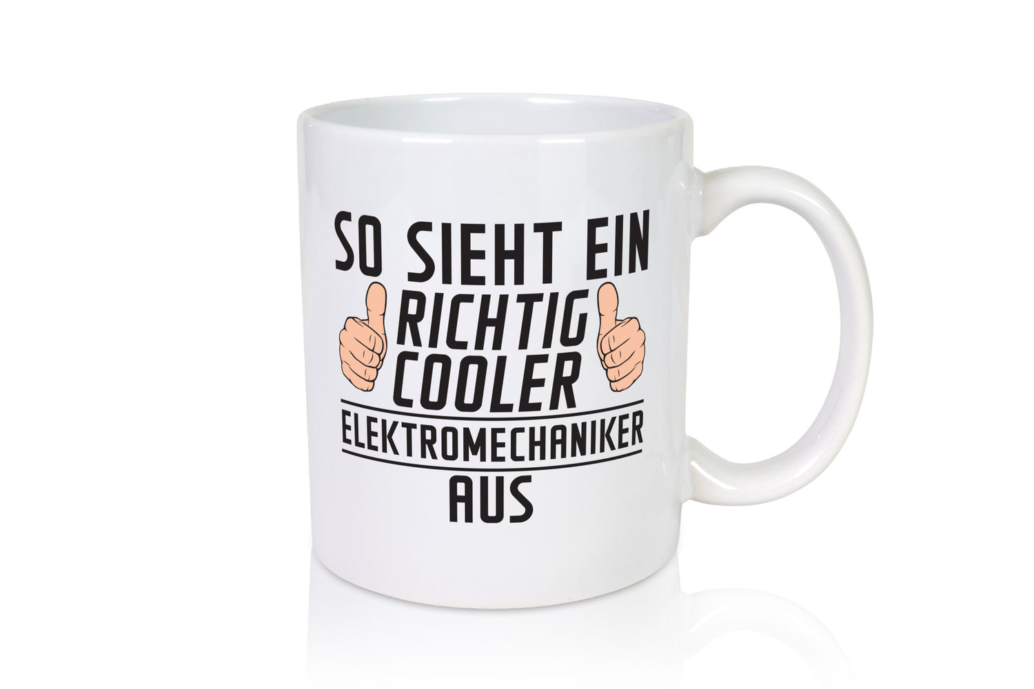 Richtig Cooler Elektromechaniker | Mechaniker Elektrik Humor Geschenkidee Tasse
