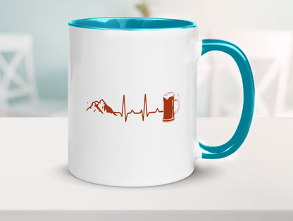 Berge und Bier | Wandern Wanderer Biertrinken Geschenkidee Humor Tasse