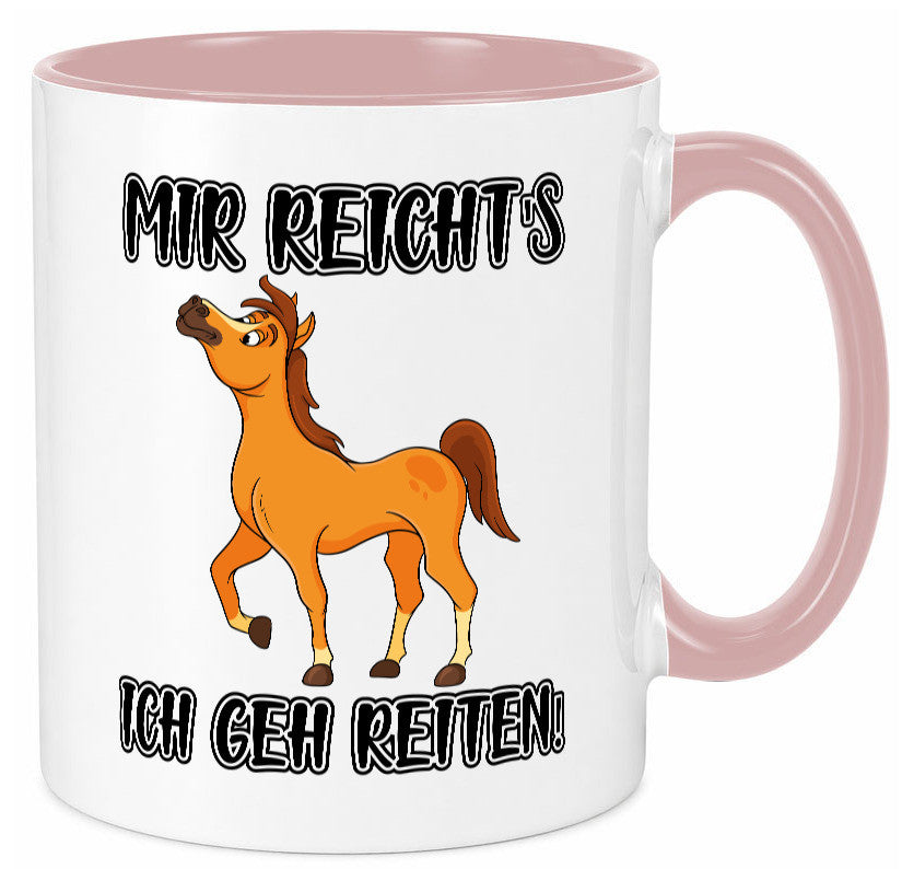 Ich geh reiten | Pferde Tasse Reiter Mädchen Humor Geschenkidee