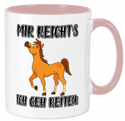 Ich geh reiten | Pferde Tasse Reiter Mädchen Humor Geschenkidee