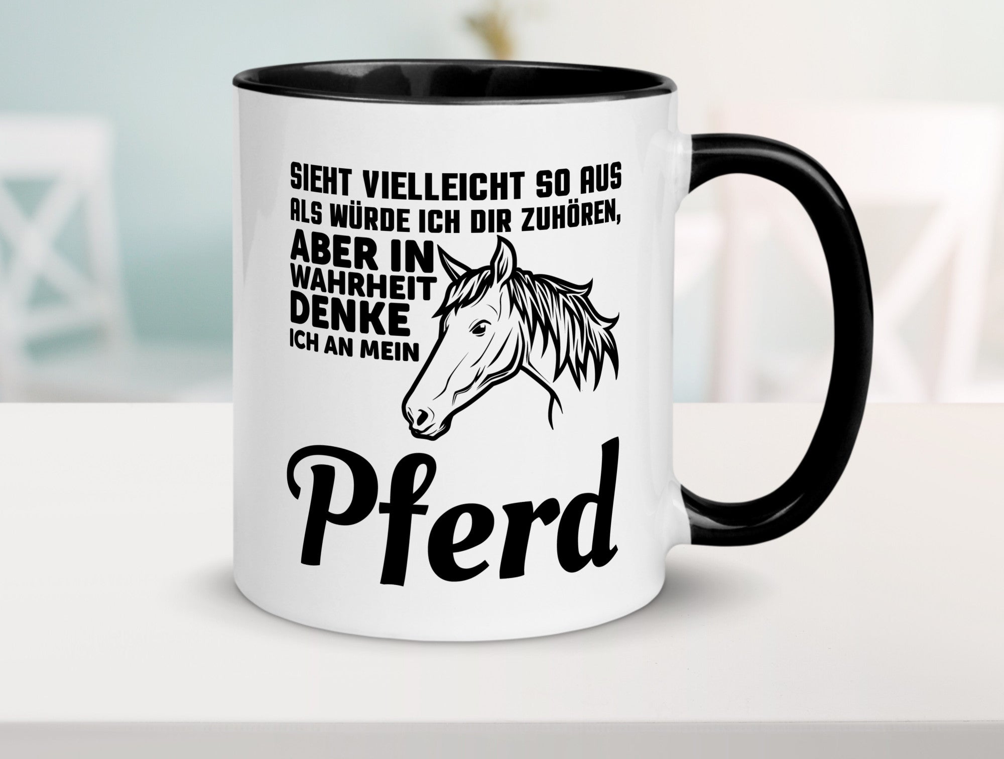Pferde Spruch | Reiterin Tasse Pferdesport Reiten Humor Geschenkidee