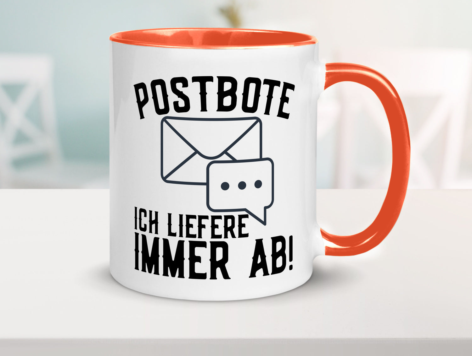 Ich liefere immer ab | Postbote Brief Zusteller Kurier Geschenk Humor