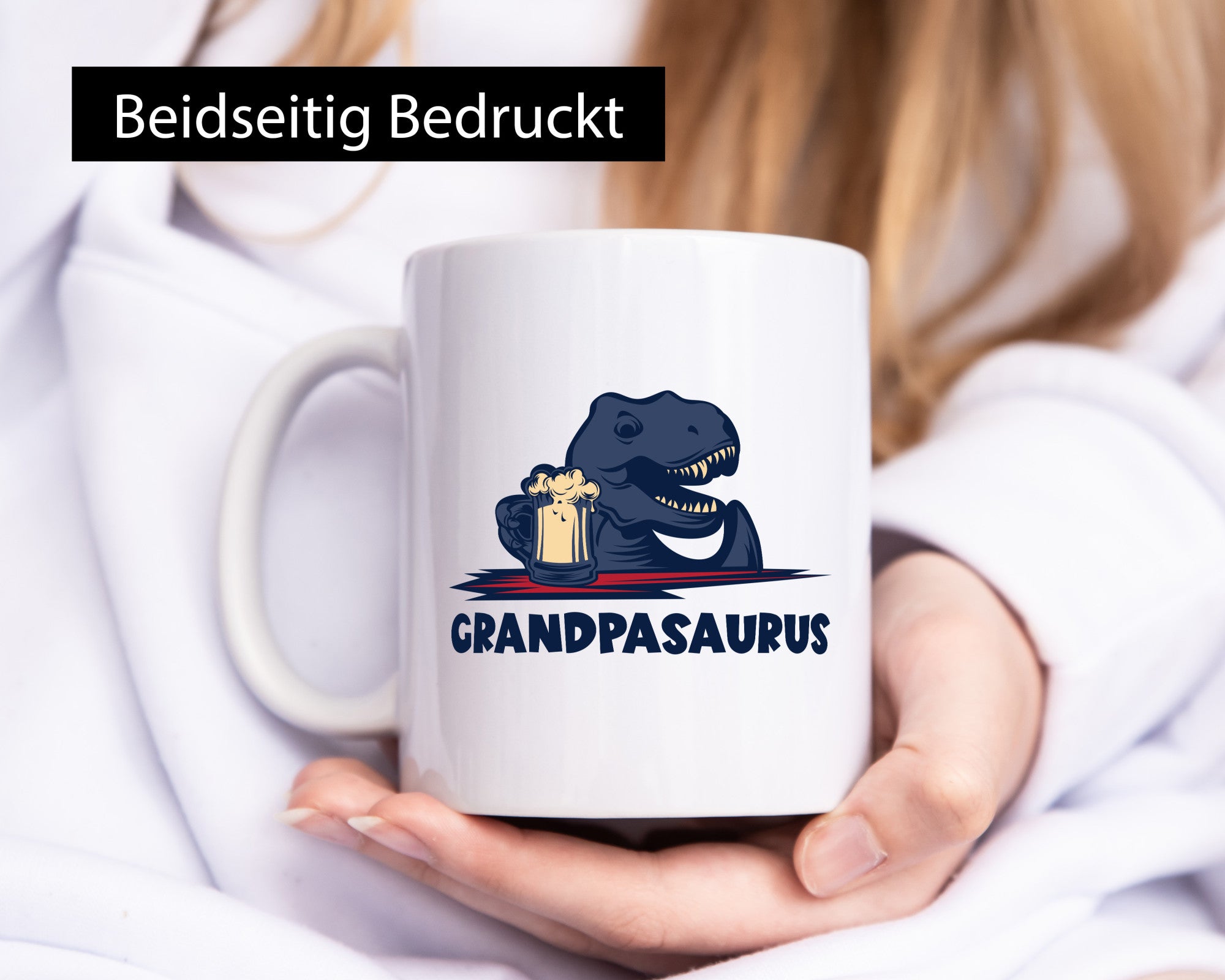 Grandpasaurus | Dinosaurier Bierkrug lustig Humor Geschenkidee Geschenk Tasse