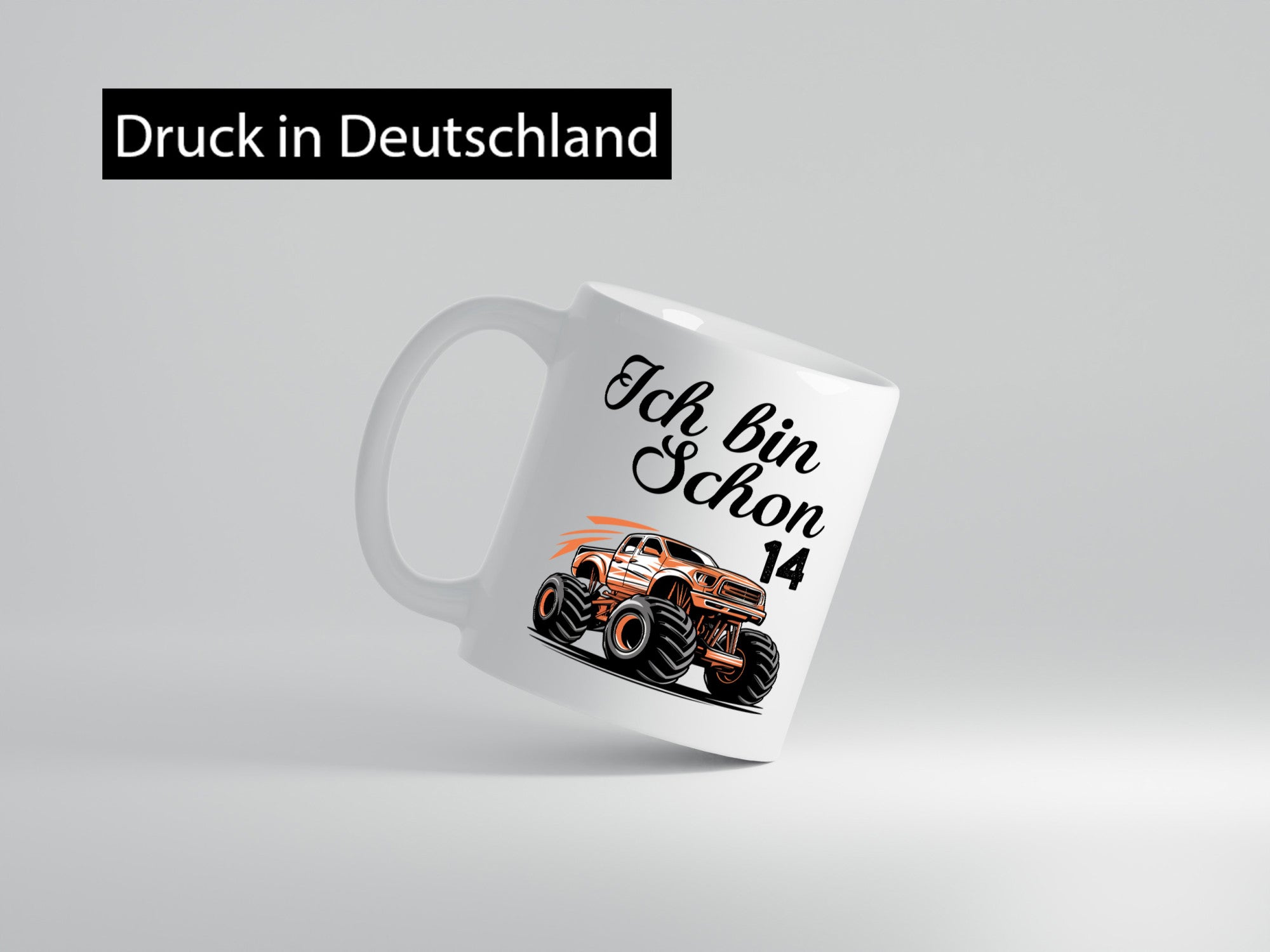 14. Geburtstag | Monster truck 14 Jahre lustig Geschenkidee Geschenk Tasse