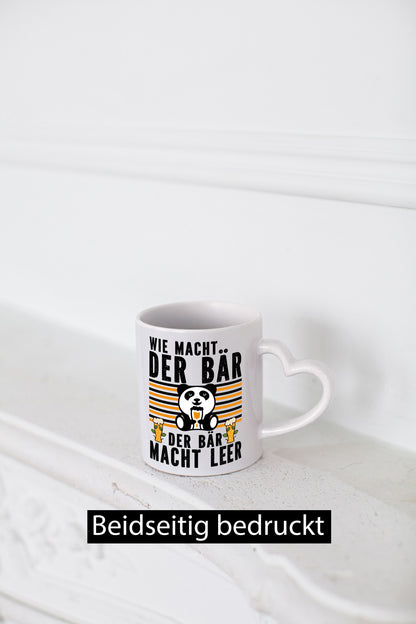 Wie macht der Bär | Bierliebhaber Festival Konzert Humor Geschenkidee Tasse