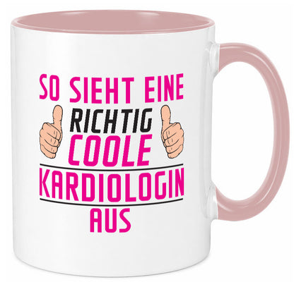Richtig Coole Kardiologin | Kardiologie lustiger Spruch Geschenk Humor Tasse