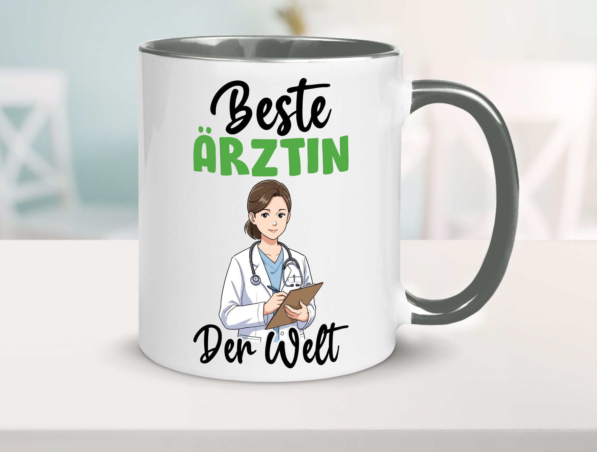 Beste Ärztin | Medizin Doktorin Fachärztin v2 Humor Geschenkidee Tasse
