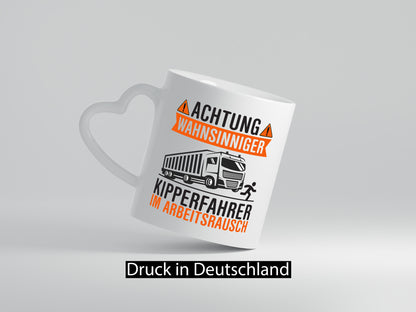 Achtung Wahnsinniger! | LKW Fahrer Arbeitsrausch Geschenk Arbeit Kollegen Büro