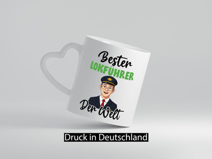 Bester Lokführer | Zug Beruf v2 Geschenkidee Arbeit Kollegen Büro Humor Tasse