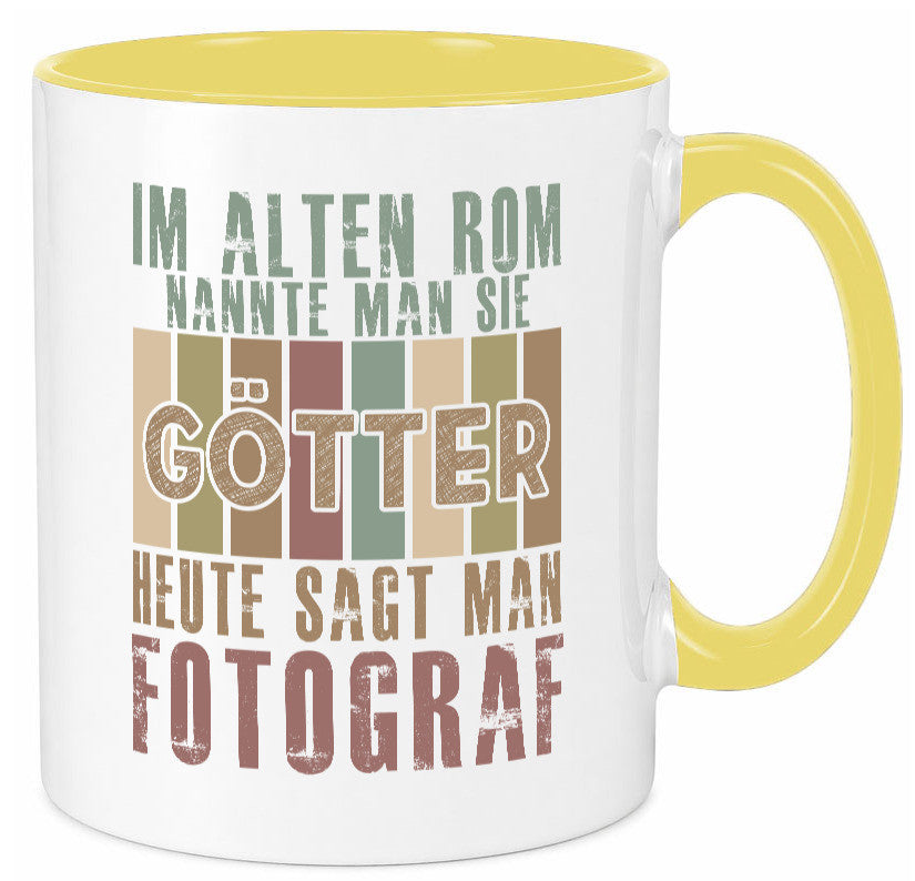 Heute sagt man: Fotograf | Fotografie Kamera Humor Geschenkidee Tasse
