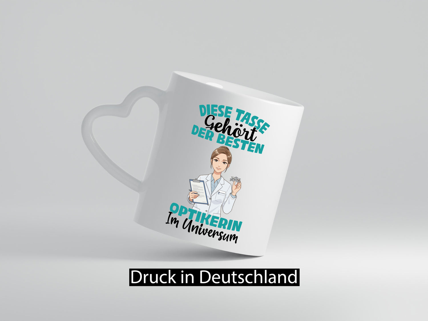 Im Universum: Optikerin | Augenoptik Geschenk Humor Geschenkidee lustiger
