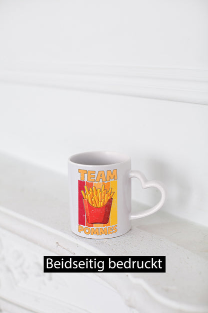 Team Pommes | Frites Liebhaber Humor Geschenkidee Tasse