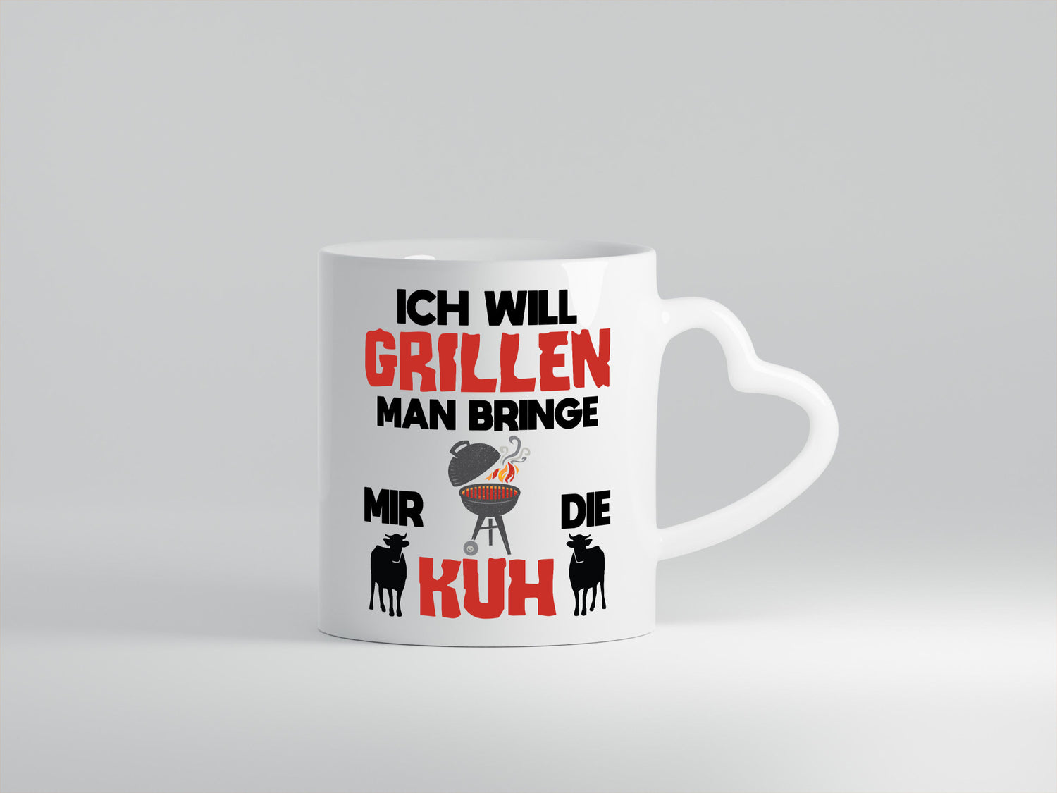 Ich will Grillen | Bring mir die Kuh Grillmeister Sommer Geschenk Humor