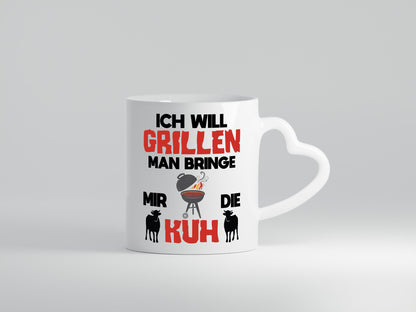 Ich will Grillen | Bring mir die Kuh Grillmeister Sommer Geschenk Humor